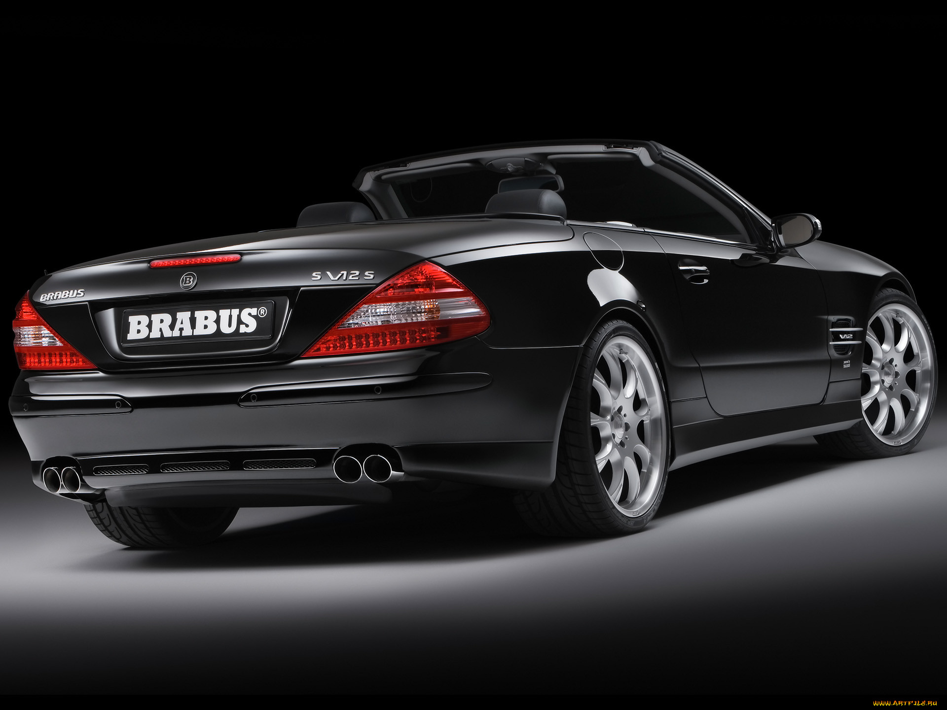 2006, brabus, sv12, biturbo, roadster, mercedes, benz, sl, class, 
